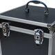 ECI Aluminium Koffer Schwarz Würfelform verschiedene Größen mit Rasterschaum