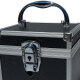 ECI Aluminium Koffer Schwarz Würfelform 15 x 15 x 15 cm mit Rasterschaum