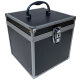 ECI Aluminium Koffer Schwarz Würfelform 20  x 20 x 20 cm mit Rasterschaum