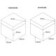 ECI Aluminium Koffer Schwarz Würfelform 20  x 20 x 20 cm mit Rasterschaum