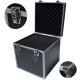 ECI Aluminium Koffer Schwarz Würfelform 25 x 25 x 25 cm mit Rasterschaum