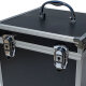 ECI Aluminium Koffer Schwarz Würfelform 25 x 25 x 25 cm mit Rasterschaum