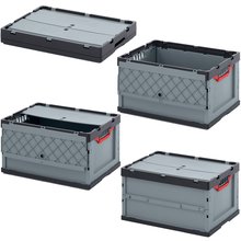 AUER Faltbox mit Deckel FBD 64/32 | 60 x 40 x 32 cm