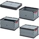 AUER Faltbox mit Deckel FBD 64/32 | 60 x 40 x 32 cm