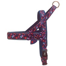 BELLOMANIA Hundegeschirr Lani Neopren Blau / Pink Gr. M Typ BH-LQ-M