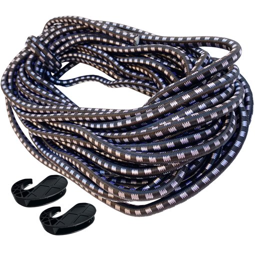 Expanderseil  8mm Schwarz Lnge 10/15/20 m mit 2 Haken