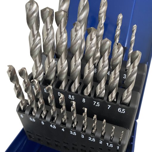 ECI-Tools HSS Spiral Bohrer Set Metall 24 tlg. geschliffen