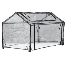 PVC Gewchshaus 120x80x60 cm Paletten Foliengewchshaus Frhbeet