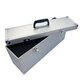 Aluminium Koffer Silber Entnehmbarer Deckel (LxBxH) 400 x155 x 240 mm