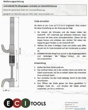 ECI KfZ-Lenkradkralle | Diebstahlsicherung mit Zahlenschloss | schwarz oder rot