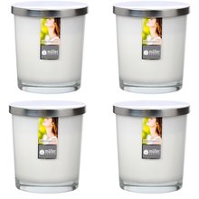 Maxi Duft-Kerzenglas Windlicht 110/95 mm mit Deckel | Set 4 Stck. | versch. Aromen