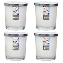 Maxi Duft-Kerzenglas Windlicht 110/95 mm mit Deckel | Set 4 Stck. | versch. Aromen