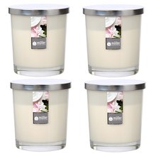 Maxi Duft-Kerzenglas Windlicht 110/95 mm mit Deckel | Set 4 Stck. | versch. Aromen