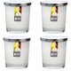Maxi Duft-Kerzenglas Windlicht 110/95 mm mit Deckel | Set 4 Stck. | versch. Aromen