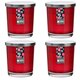 Maxi Duft-Kerzenglas Windlicht 110/95 mm mit Deckel | Set 4 Stck. | versch. Aromen