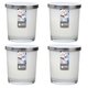 Maxi Duft-Kerzenglas Windlicht 110/95 mm mit Deckel | Set 4 Stck. | versch. Aromen