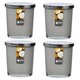 Maxi Duft-Kerzenglas Windlicht 110/95 mm mit Deckel | Set 4 Stck. | versch. Aromen