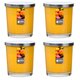 Maxi Duft-Kerzenglas Windlicht 110/95 mm mit Deckel | Set 4 Stck. | versch. Aromen