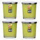 Maxi Duft-Kerzenglas Windlicht 110/95 mm mit Deckel | Set 4 Stck. | versch. Aromen