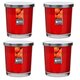 Maxi Duft-Kerzenglas Windlicht 110/95 mm mit Deckel | Set 4 Stck. | versch. Aromen