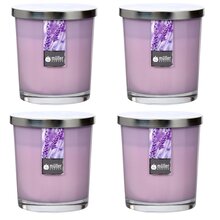 Maxi Duft-Kerzenglas 110/95 mm mit Deckel | Set 4 Stck. | Lavender Fields