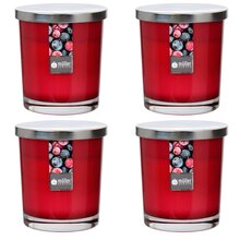 Maxi Duft-Kerzenglas 110/95 mm mit Deckel | Set 4 Stck. | Wild Berries