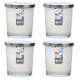 Maxi Duft-Kerzenglas 110/95 mm mit Deckel | Set 4 Stck. | Juicy Apple