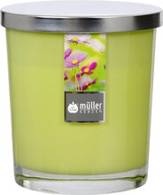 Maxi Duft-Kerzenglas Windlicht 110/95 mm mit Deckel | Set 4 Stck. | Flower Garden