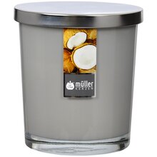Maxi Duft-Kerzenglas Windlicht 110/95 mm mit Deckel | Set 4 Stck. | Coconut Island