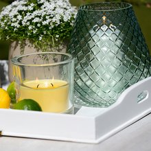 Citronella 2-Docht-Kerzen-Glas gro 120/123 mm hellgelb