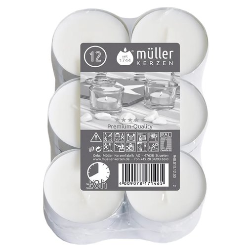 Sparpaket Maxi Lichter Teelichter | Menge 12er Flatpacks...