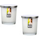 Maxi Duft-Kerzenglas 110/95 mm mit Deckel | 2er Set | Anti Tabacco