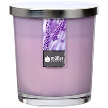 Maxi Duft-Kerzenglas 110/95 mm mit Deckel | 2er Set | Lavender Fields