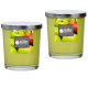Maxi Duft-Kerzenglas 110/95 mm mit Deckel | 2er Set | Juicy Apple