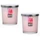 Maxi Duft-Kerzenglas 110/95 mm mit Deckel | 2er Set | English Rose