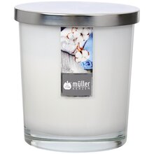 Maxi Duft-Kerzenglas 110/95 mm mit Deckel | 2er Set | Soft Cotton