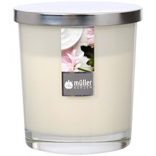 Maxi Duft-Kerzenglas Windlicht 110/95 mm mit Deckel | 2er Set | Soft Creme
