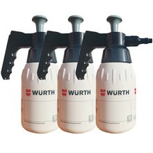 3 x Wrth Pumpsprhflaschen 1 Liter Grau Lsemittelbestndig Spar-Set