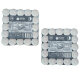 2 x Qualitäts 6h-Lichter Teelichter 50er Flat Pack