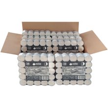 8 x Qualitäts 6h-Lichter Teelichter 50er Flat Packs