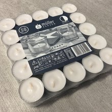 8 x Qualitäts 6h-Lichter Teelichter 50er Flat Packs