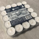 8 x Qualitäts 6h-Lichter Teelichter 50er Flat Packs
