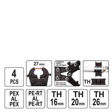 Yato Rohrpress-Zange 4tlg. YT-21750