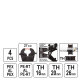 Yato Rohrpress-Zange 4tlg. YT-21750