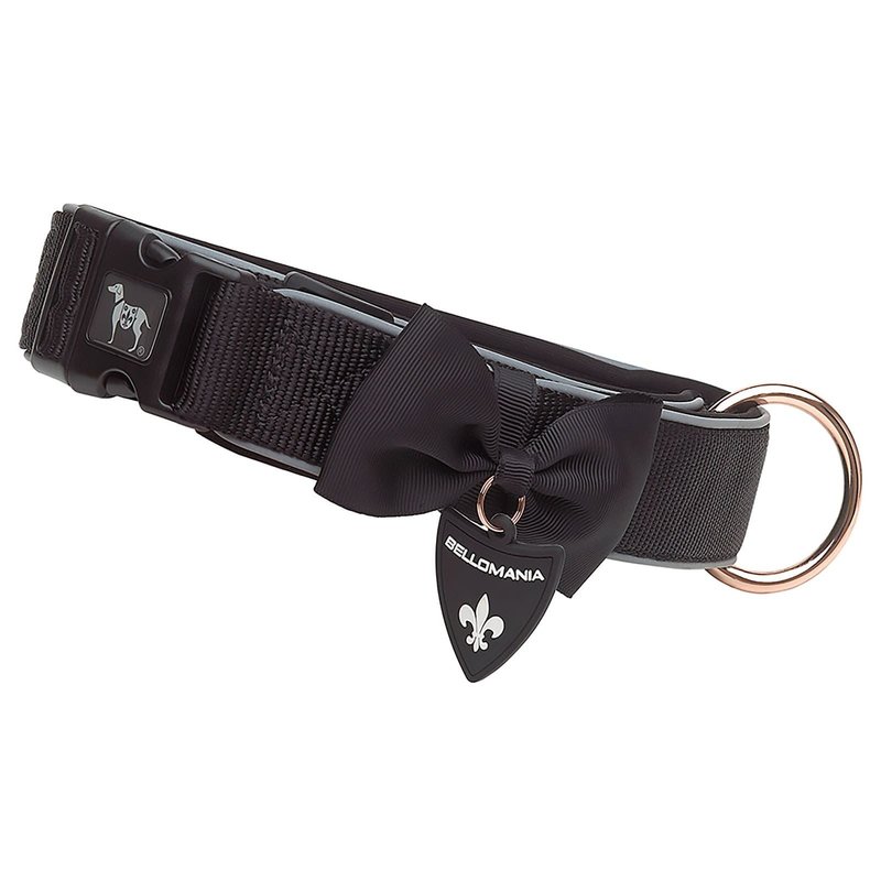 BELLOMANIA Hundehalsband Keanu Neopren Schwarz Gr. XL Typ BH-KC-XL