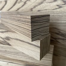 Zebrano Edelholz Kantel 40 x 40 mm verschiedene Lngen