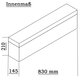 Aluminium Koffer Silber Deckel abnehmbar Innenlänge 83 cm