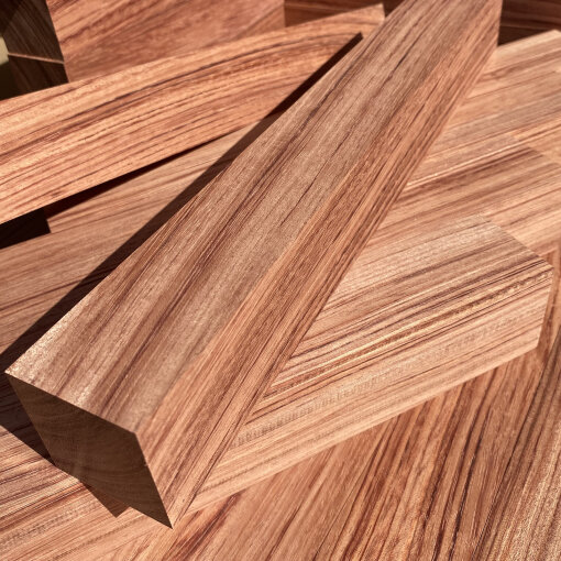 Bubinga Edelholz Kantel 40 x 40 mm Länge 200mm