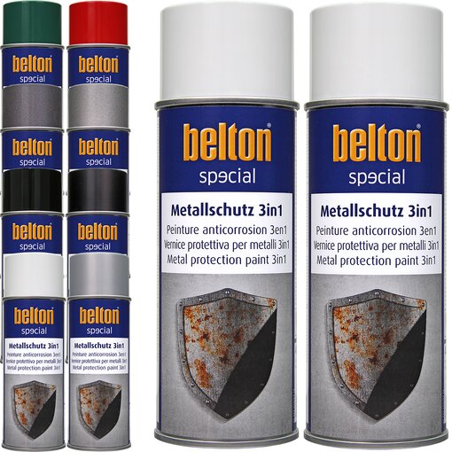 2x Belton Metallschutzlack 3in1 400 ml Reinweiß