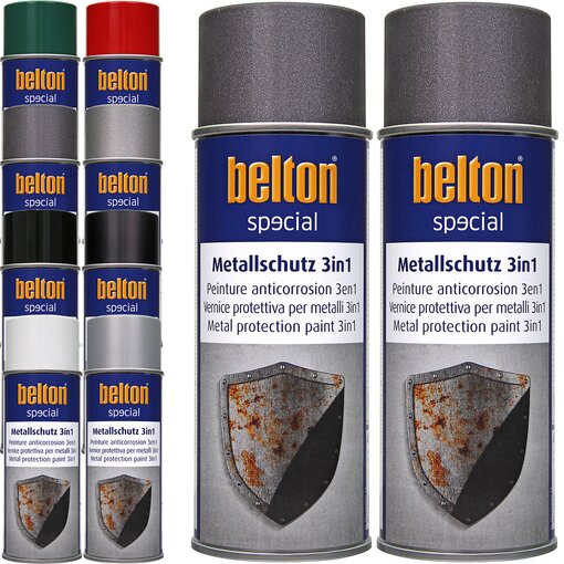 2x Belton Metallschutzlack 3in1 400 ml Eisenglimmer Anthrazit